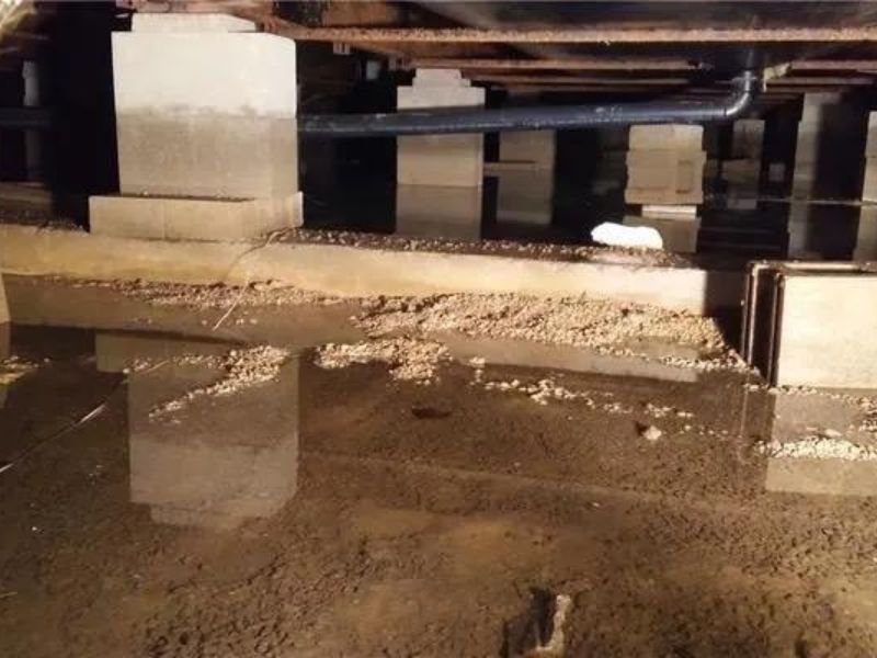 standing water in crawl space