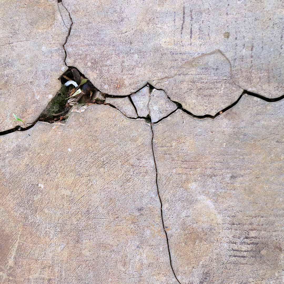 crack in concrete