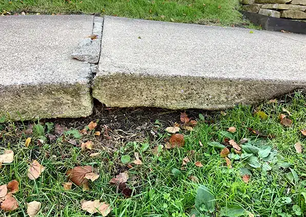 unlevel sidewalk