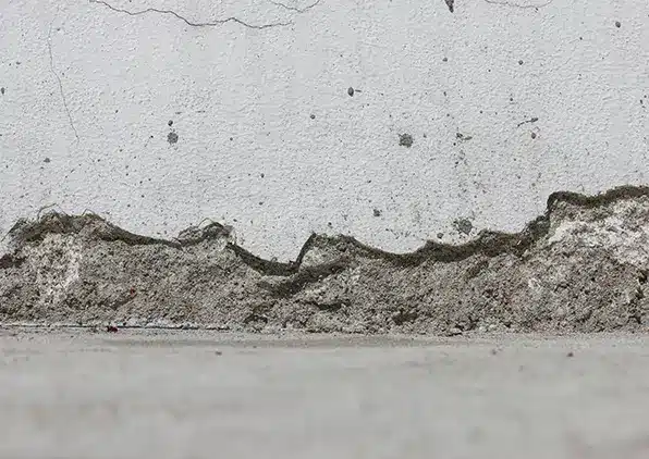 foundation chipping away on wall