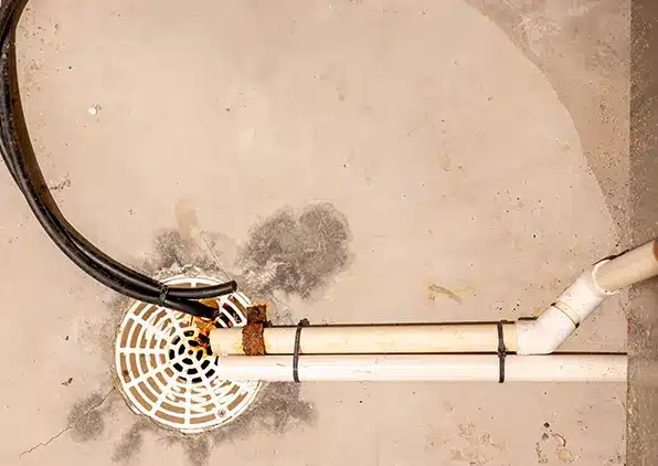 pipes going into drains