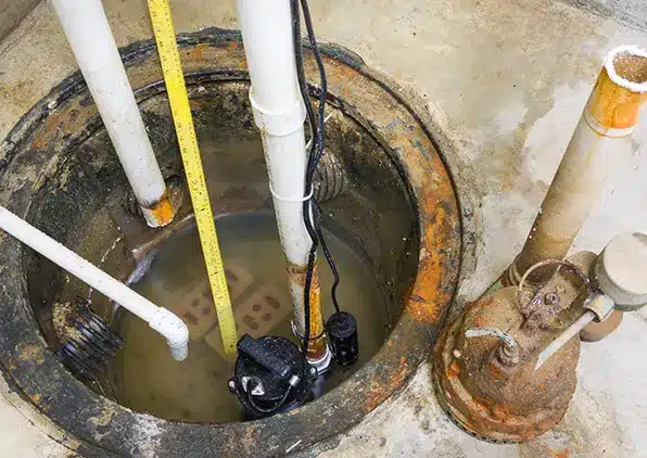 inside sump pump