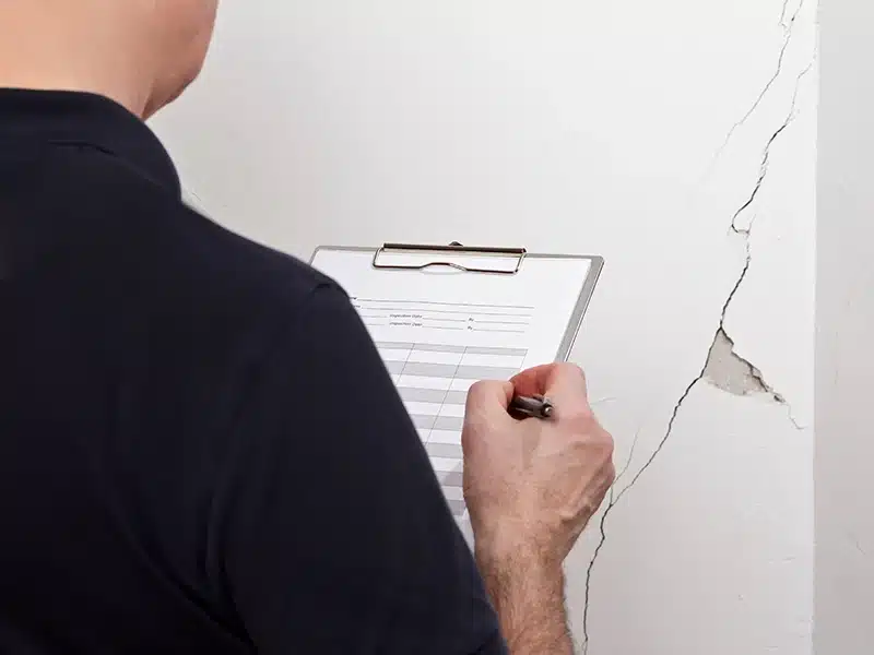 man holding clipboard