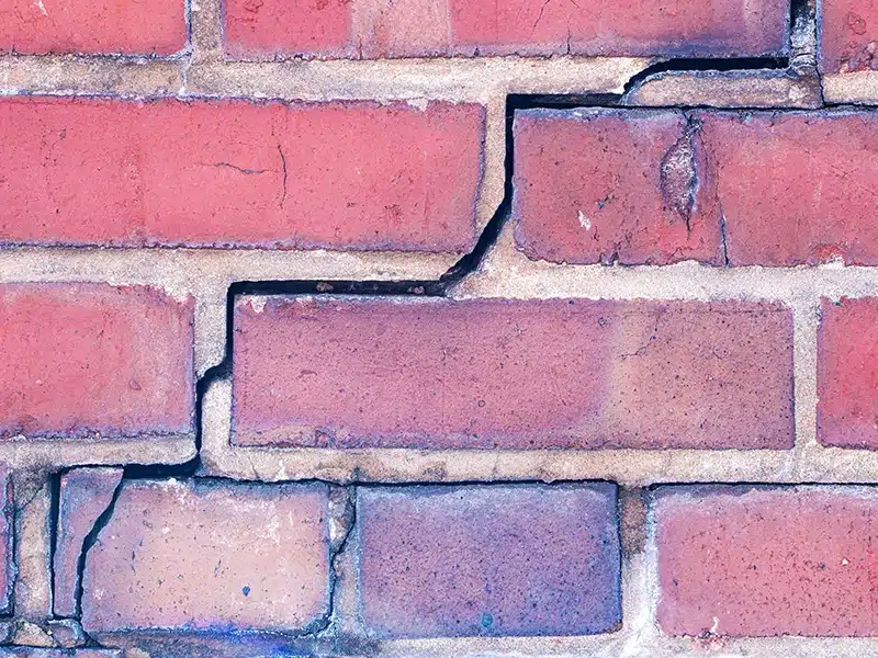 crack in brick