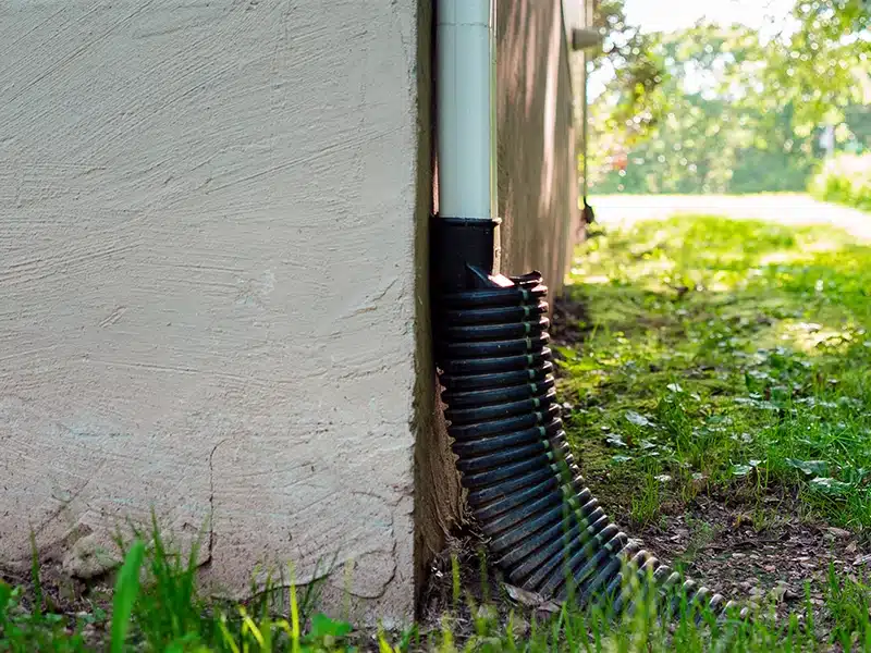 drainage outside of home