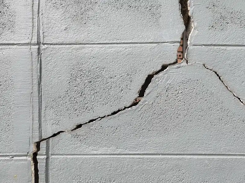 crack in concrete