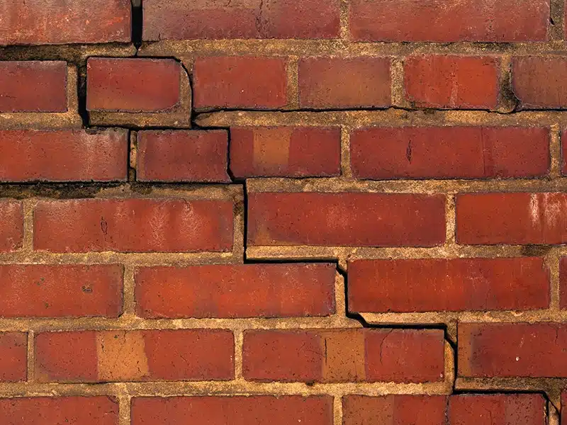 stair step cracks in brick