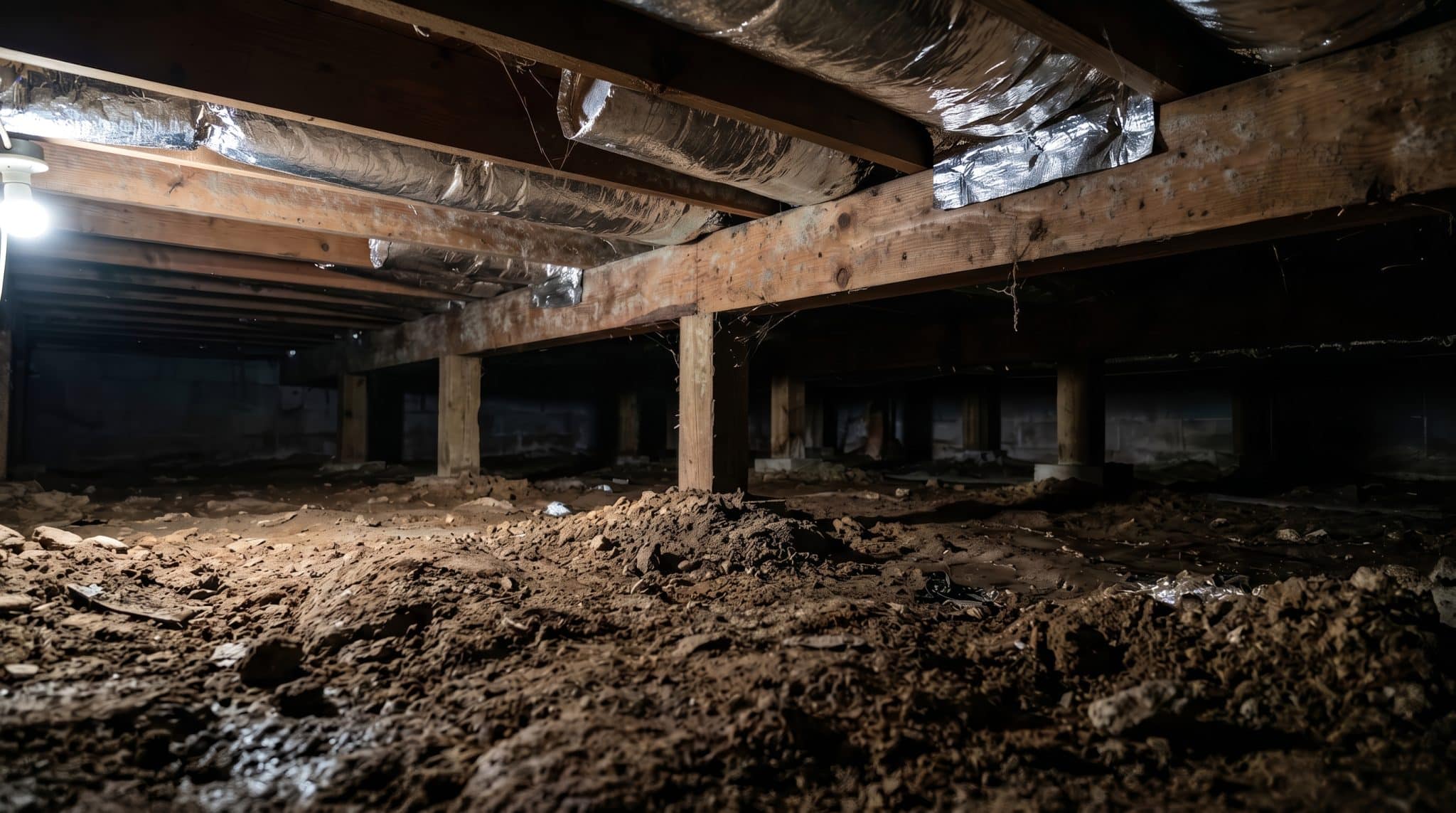 crawl space mold and standing water