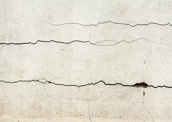 horizontal crack in wall